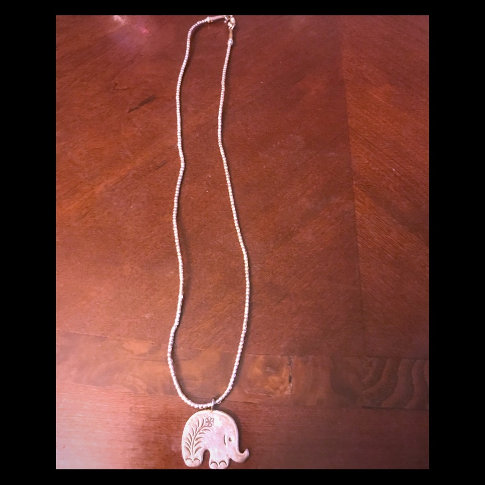 Thai Silver Elephant necklace